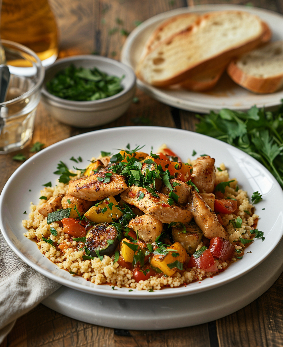 ricetta cous cous con pollo e verdure