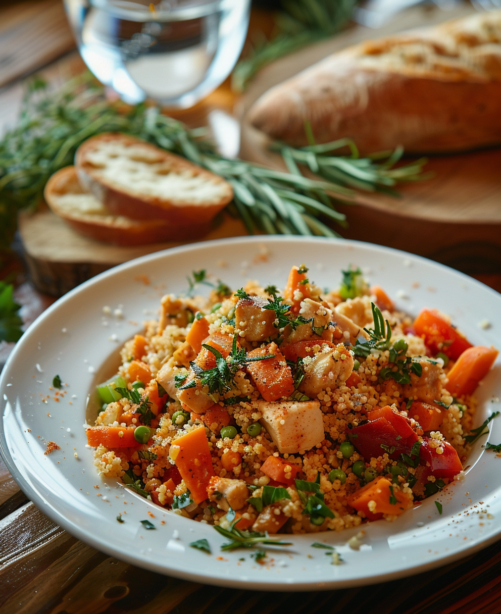 ricetta cous cous con verdure e pollo