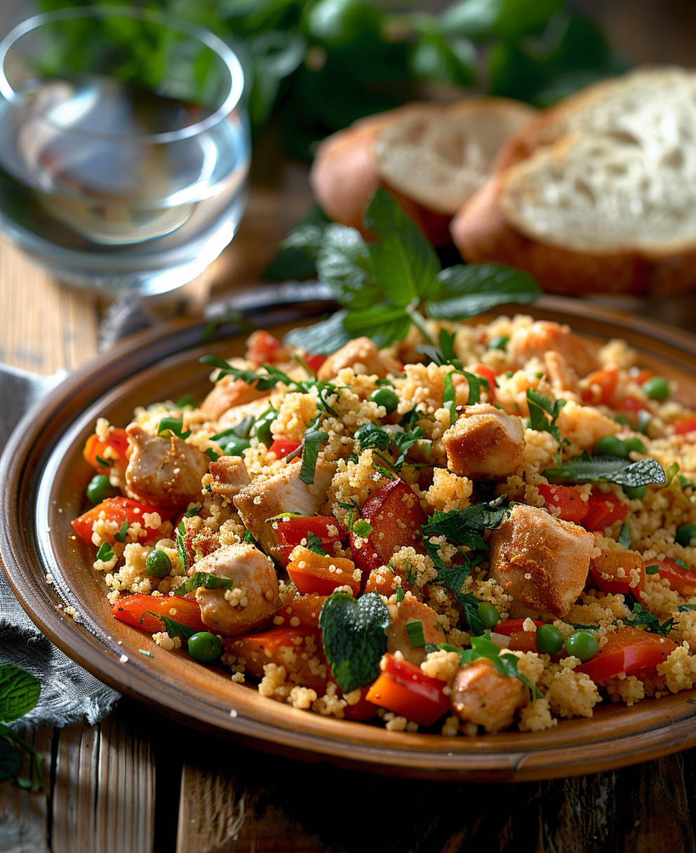 ricetta cous cous con verdure e pollo