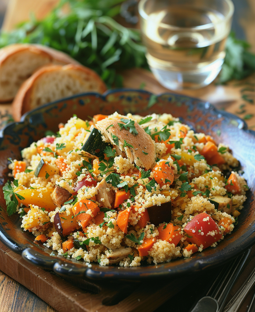 ricetta cous cous con verdure e pollo