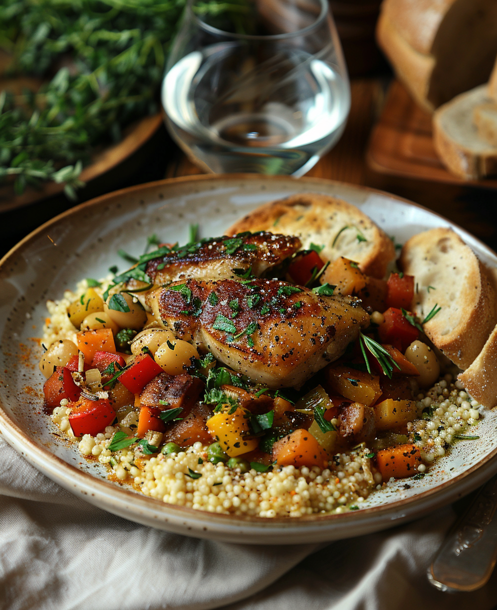 ricetta cous cous con verdure e pollo