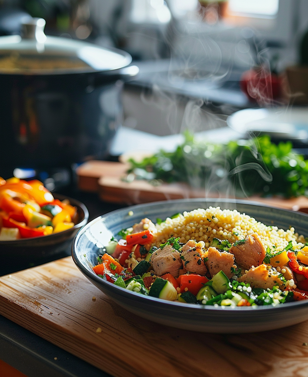 ricetta cous cous con verdure e pollo