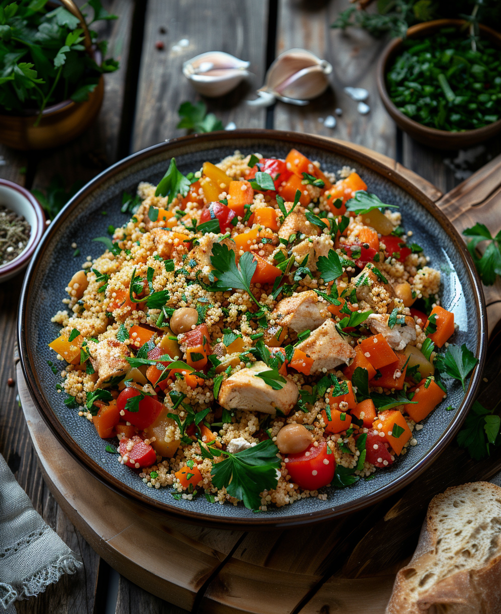 ricetta cous cous verdure e pollo