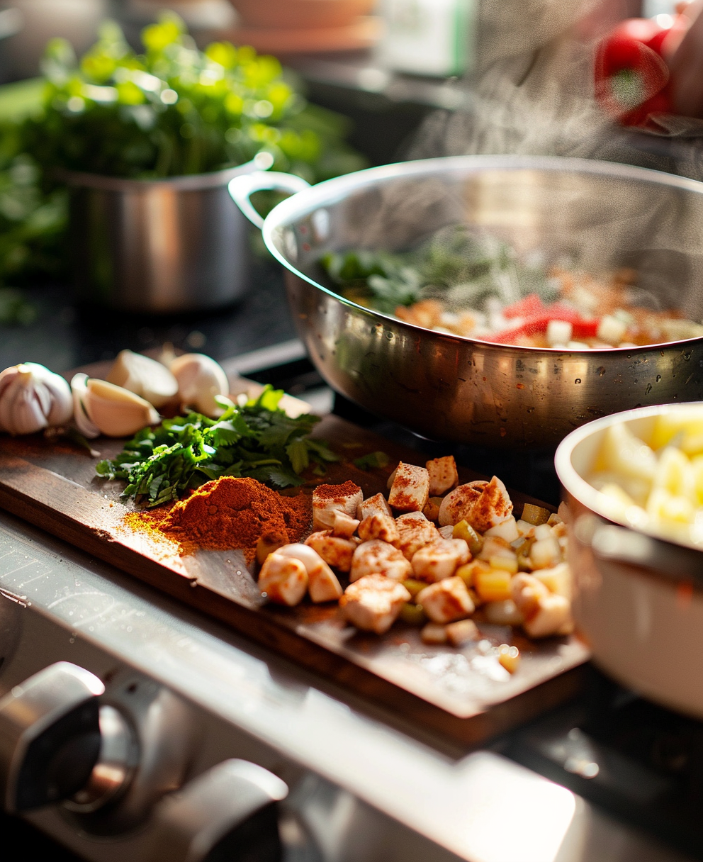 ricetta del pollo al curry