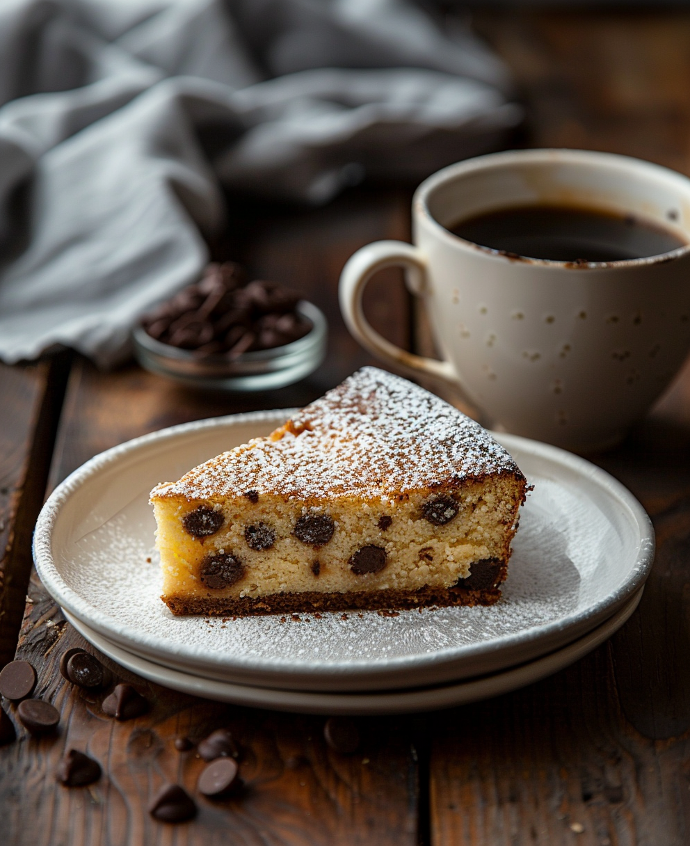 torta con gocce di cioccolato