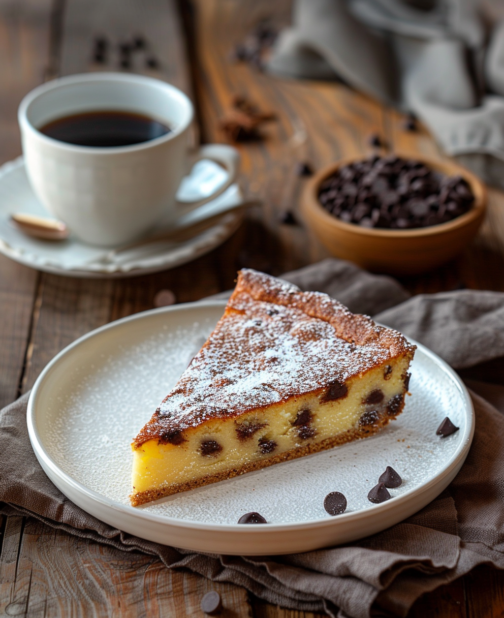 torta con gocce di cioccolato