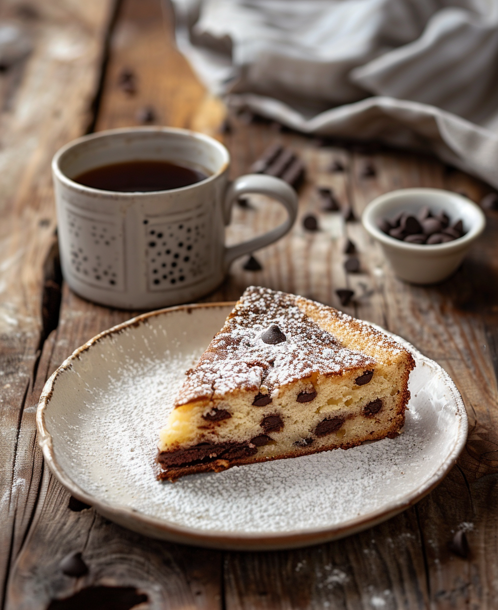 torta con gocce di cioccolato