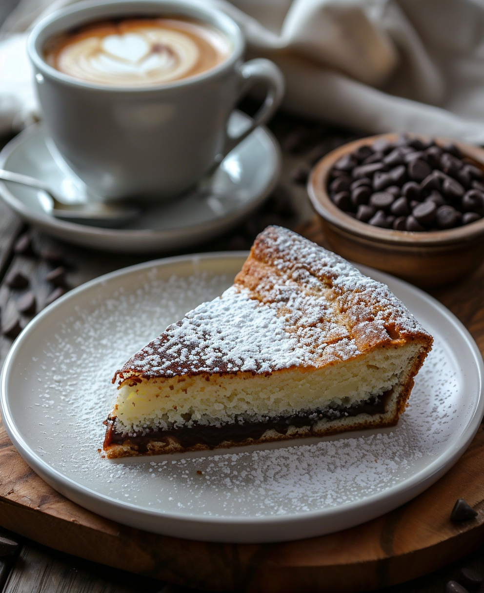 torta con gocce di cioccolato