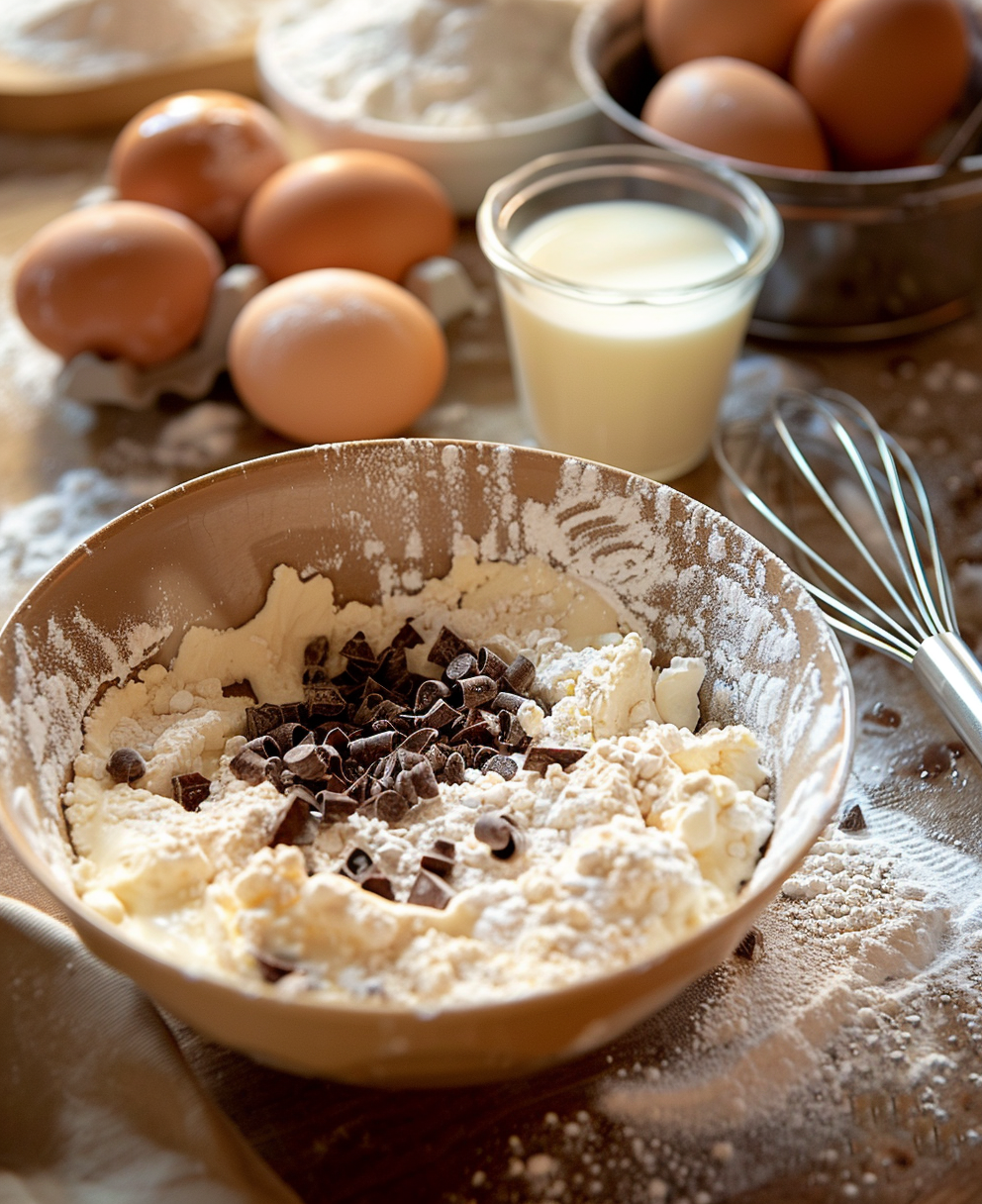 torta con gocce di cioccolato