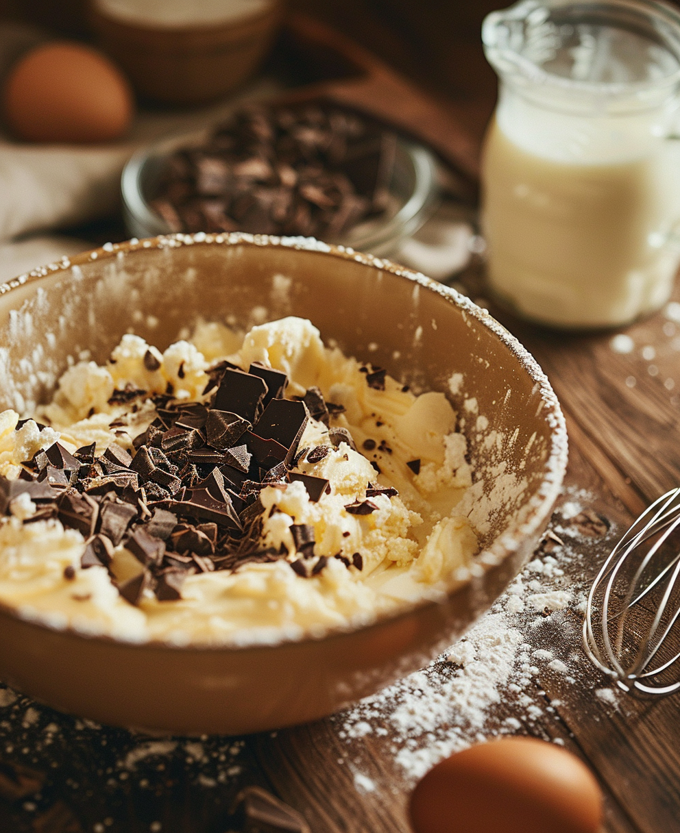 torta con gocce di cioccolato