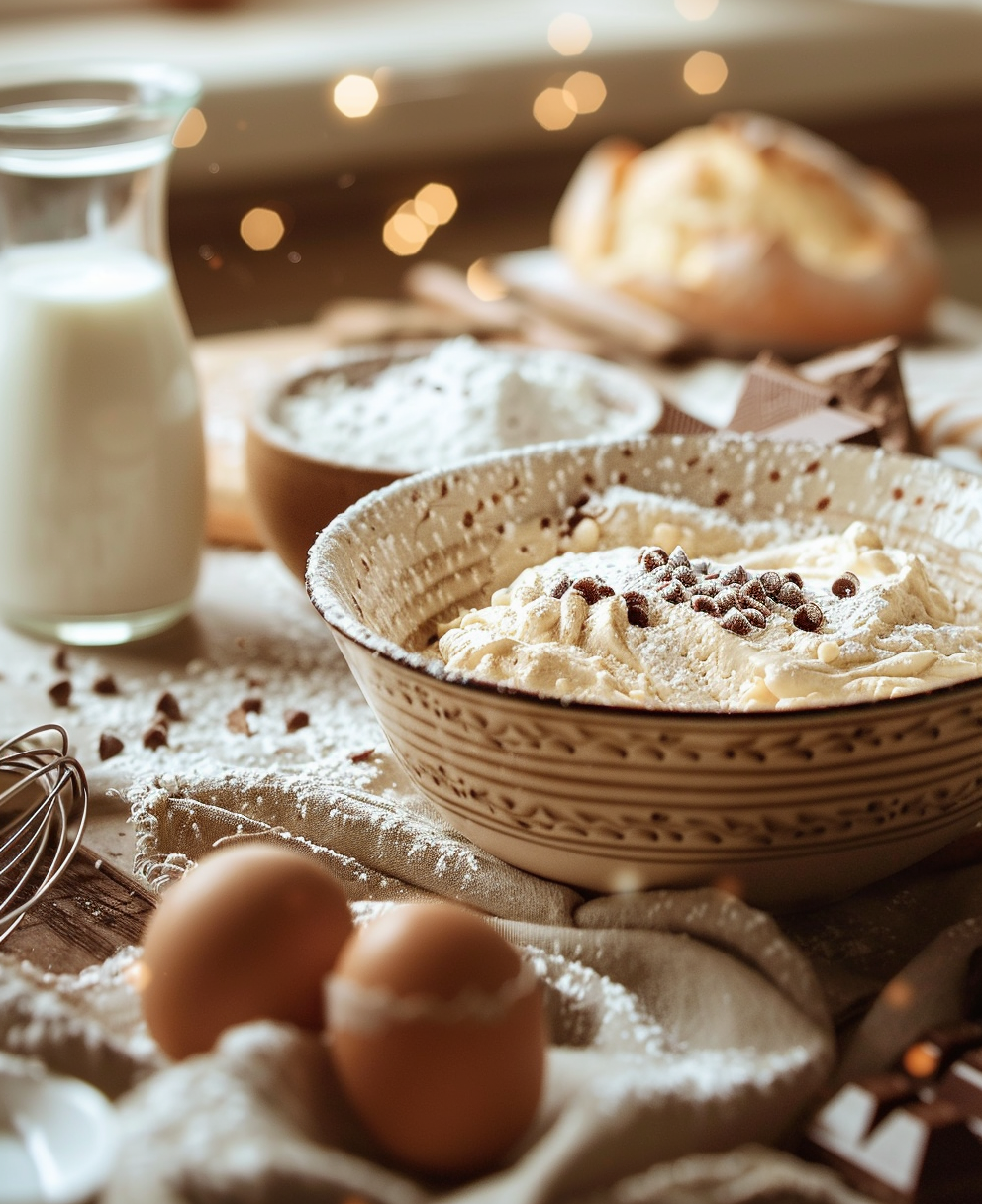 torta con gocce di cioccolato