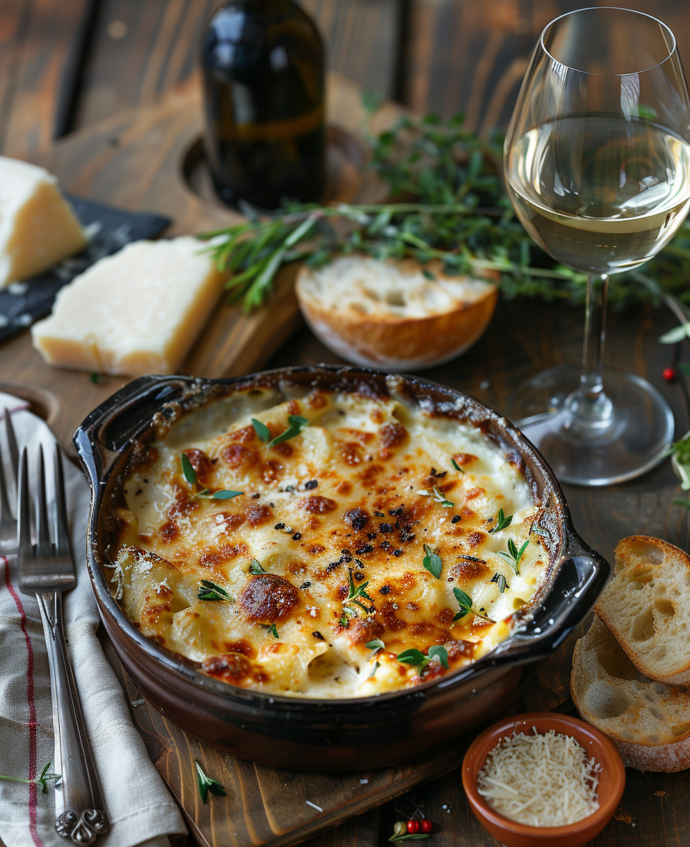 Pasta al forno bianco