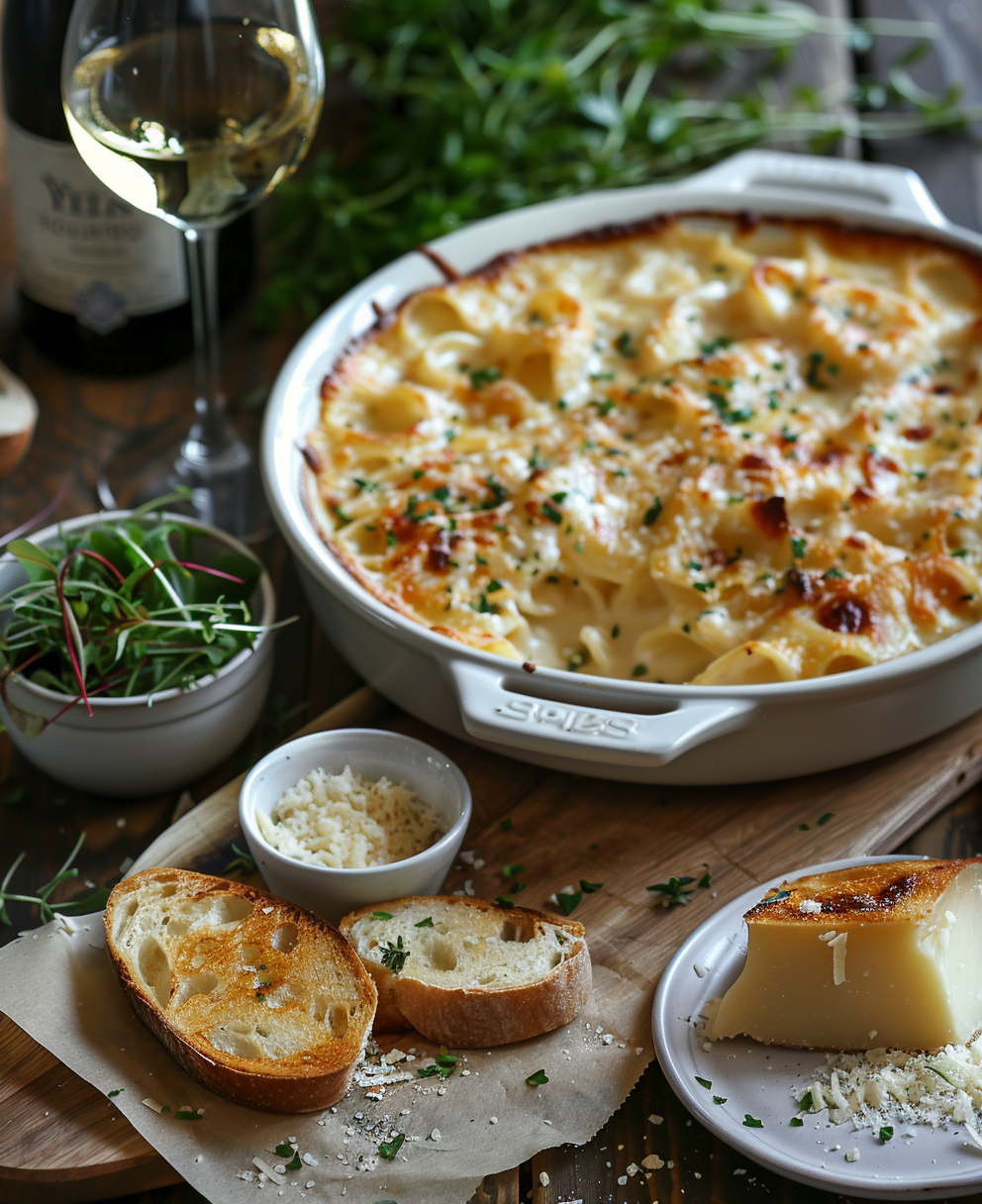 Pasta al forno bianco