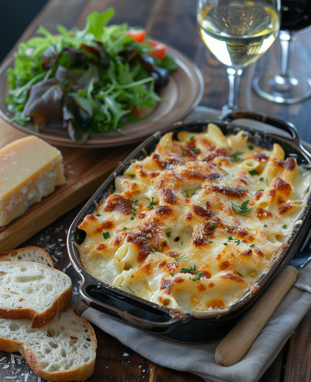 Pasta al forno bianco