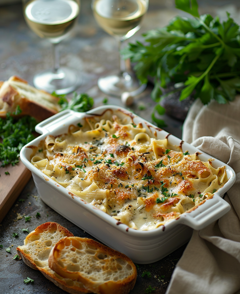 Pasta al forno con il pesce