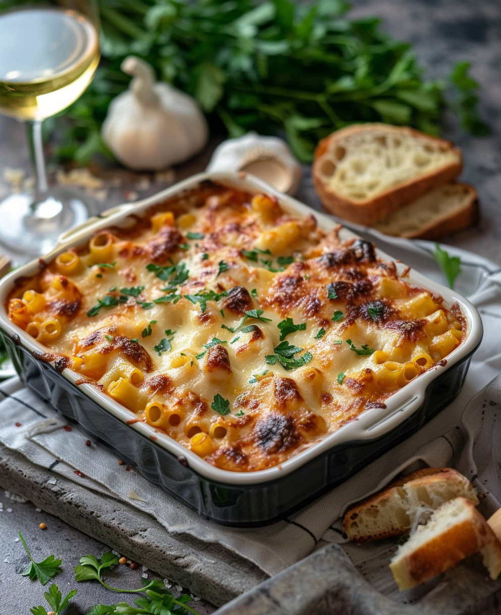 Pasta al forno con il pesce