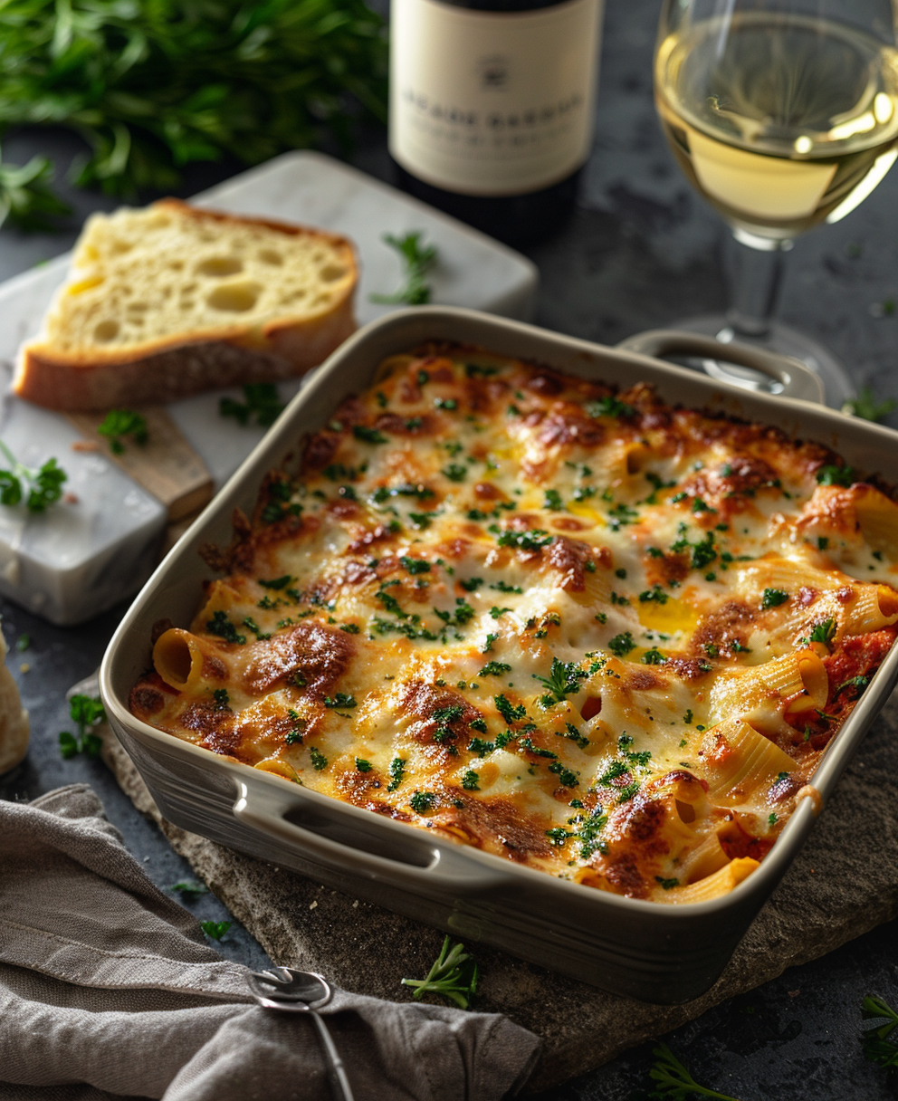 Pasta al forno con il pesce