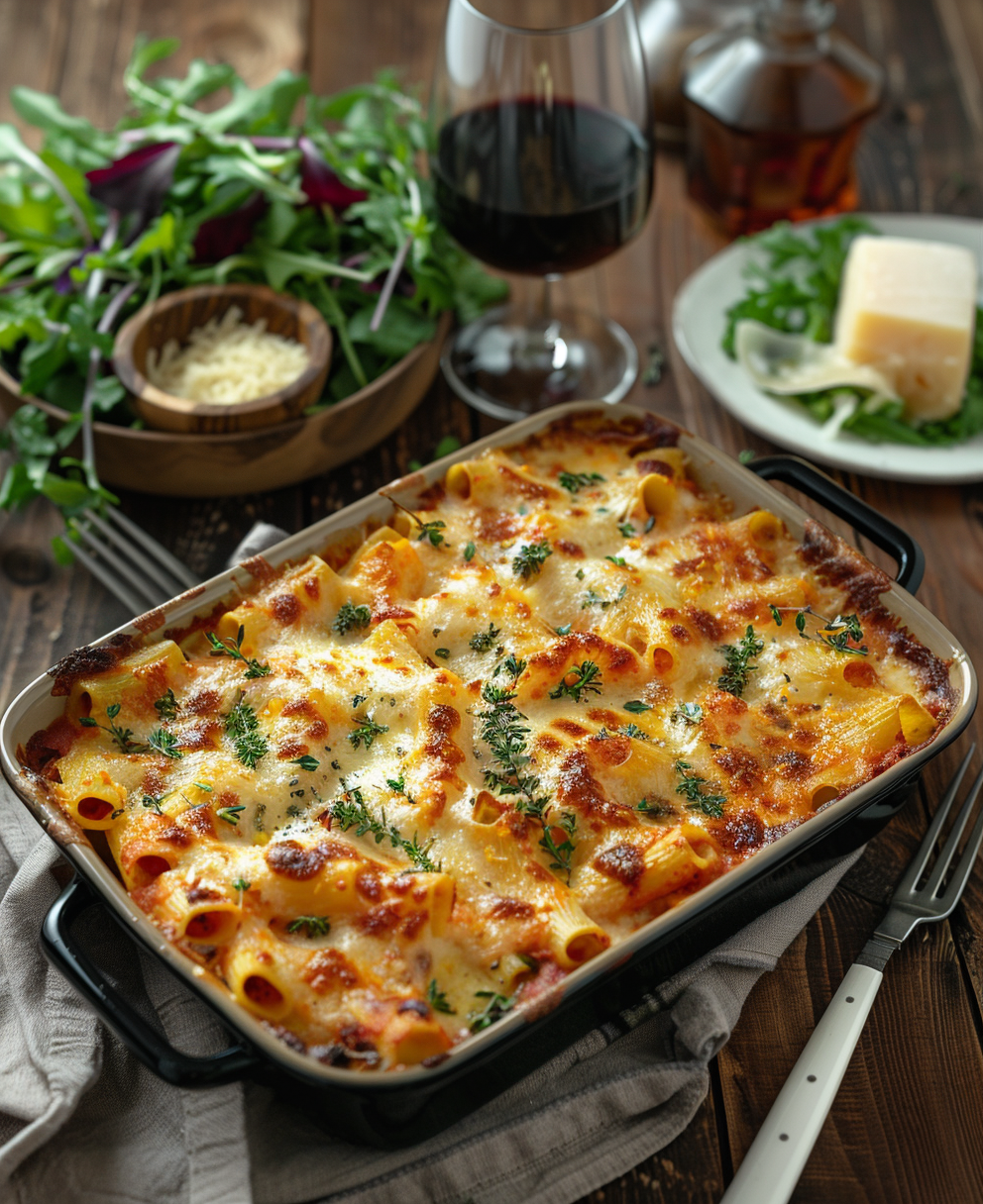 Pasta al forno con zucca