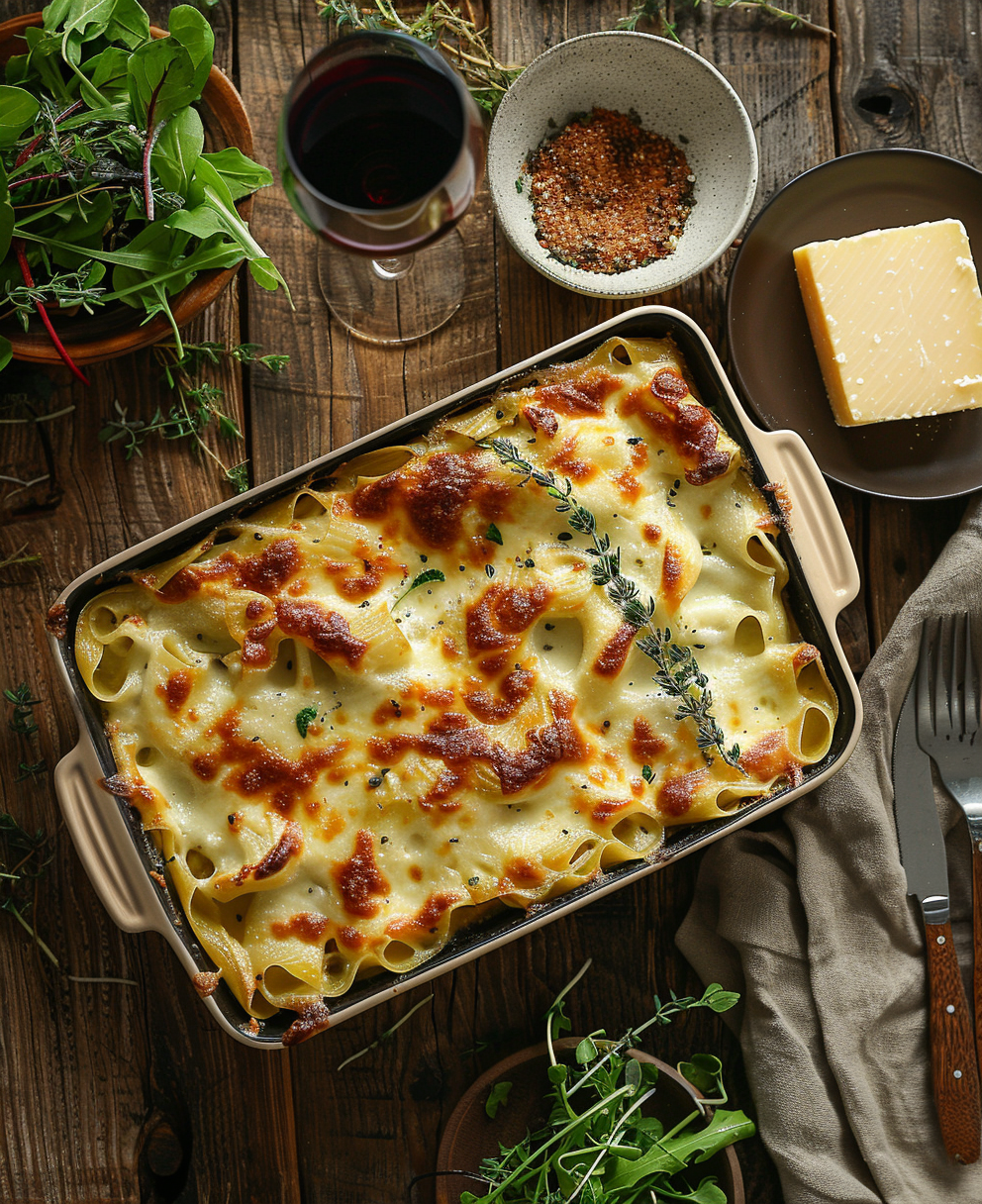 Pasta al forno con zucca