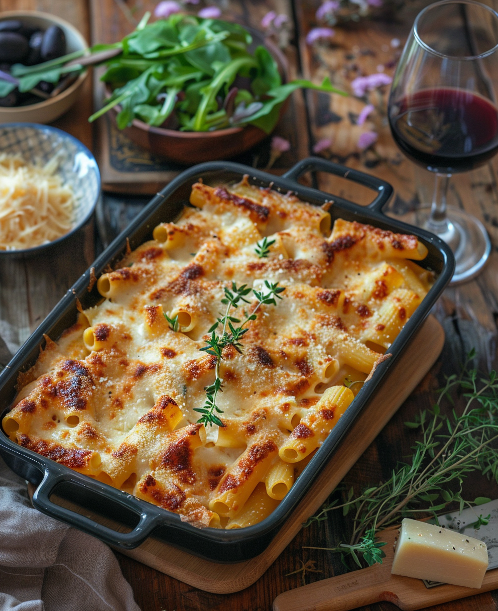 Pasta al forno con zucca