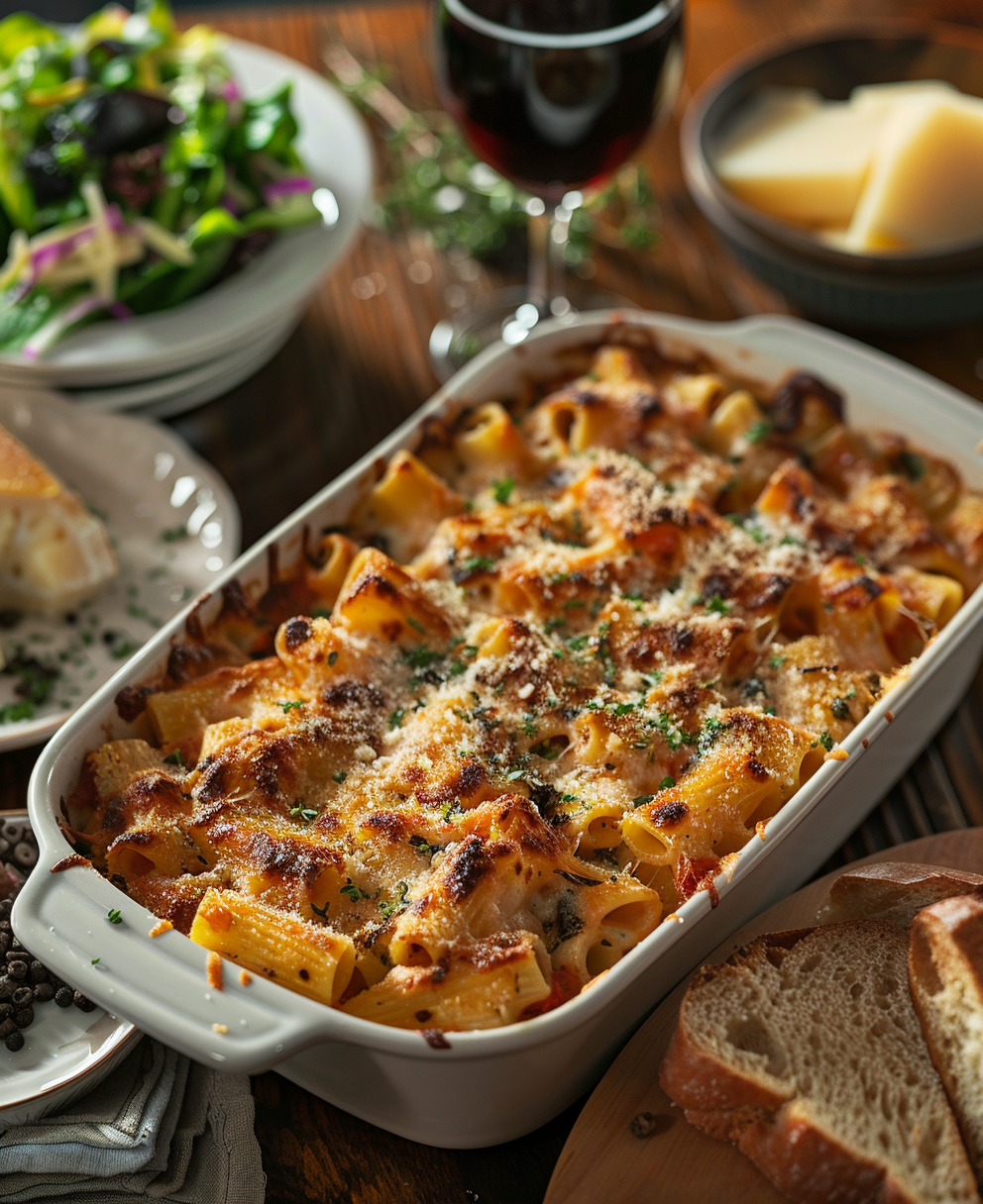 Pasta al forno pasticciata