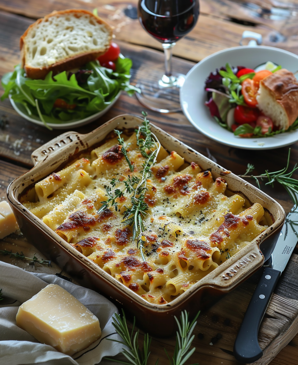 Pasta al forno pasticciata