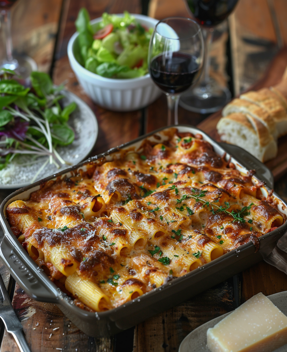 Pasta al forno pasticciata
