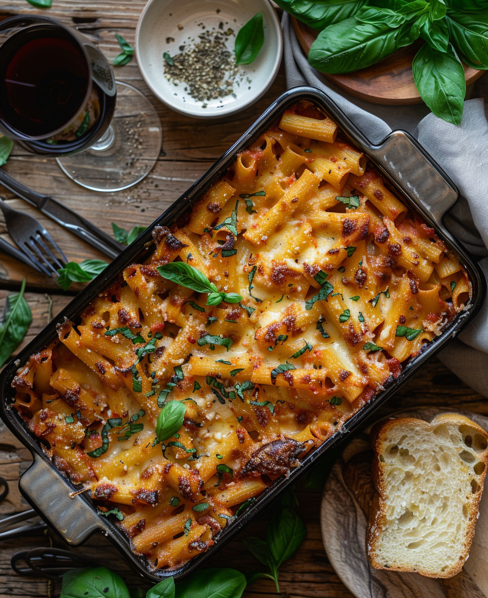 Pasta al forno vegan