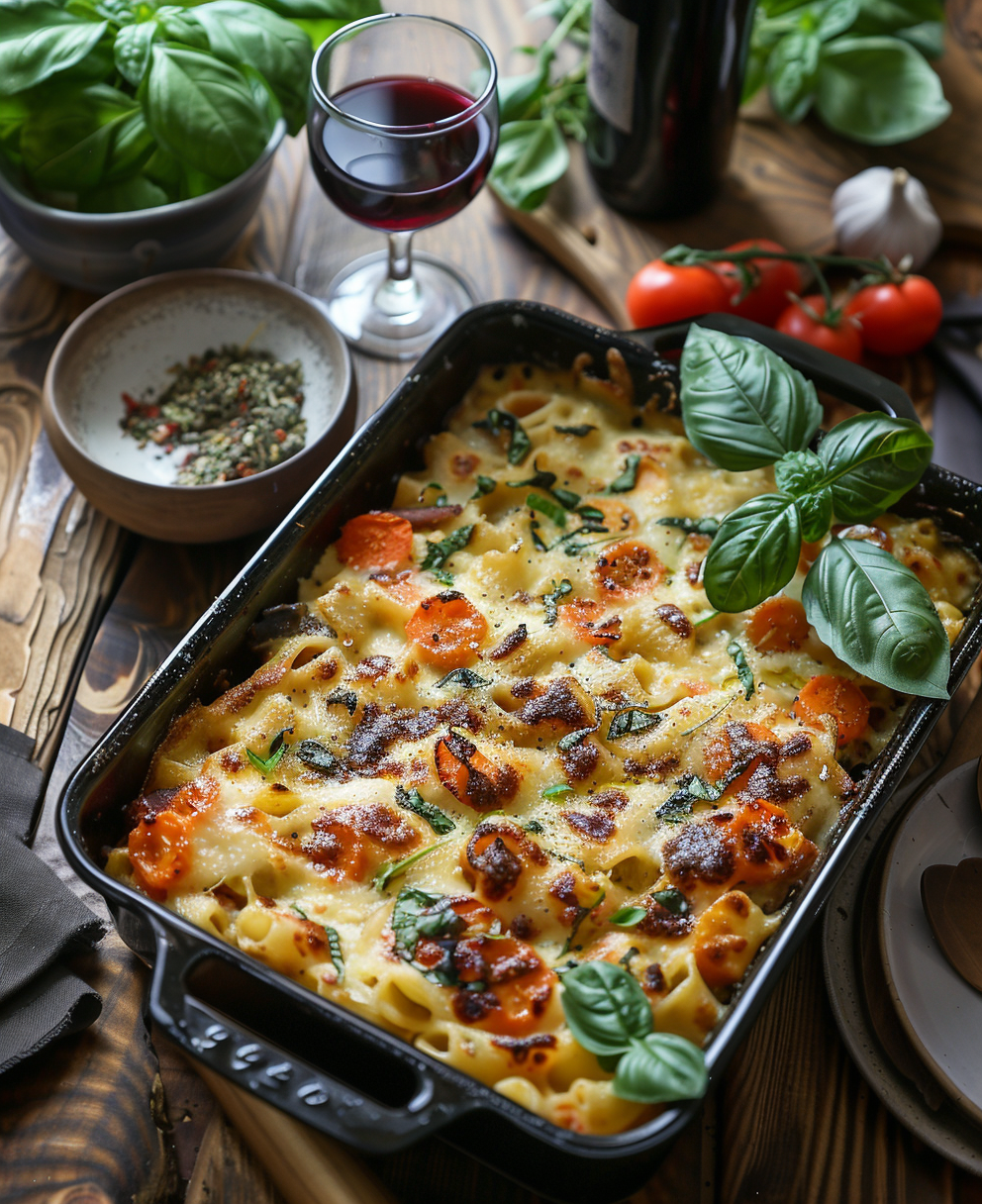 Pasta al forno vegetariana