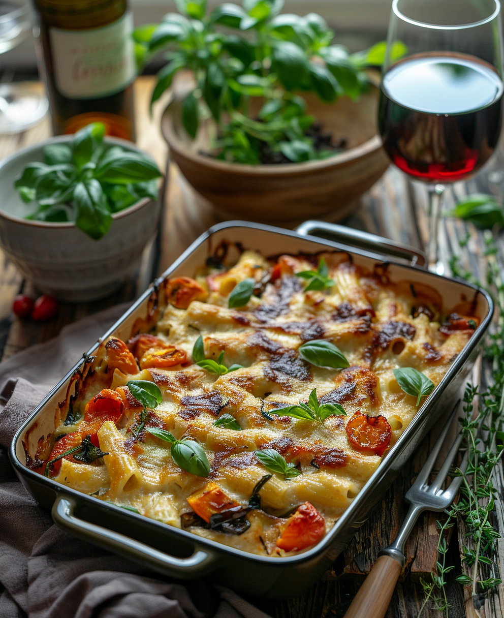 Pasta al forno vegetariana