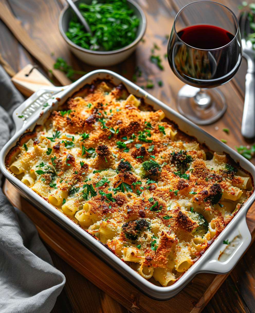 Pasta e broccoli al forno alla siciliana