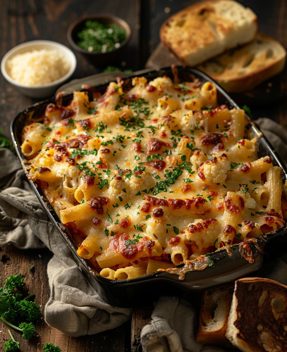 Pasta e cavolfiore al forno