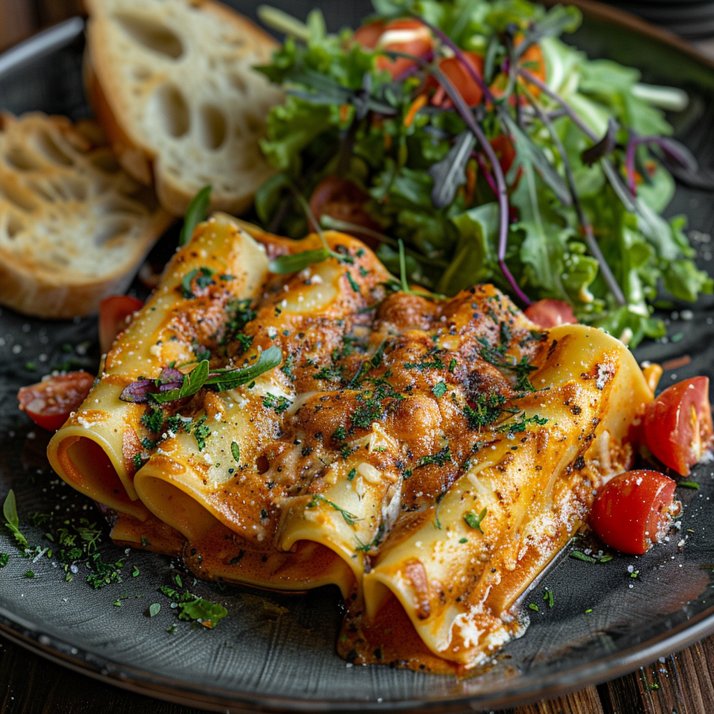 Cannelloni con pasta fresca pronta