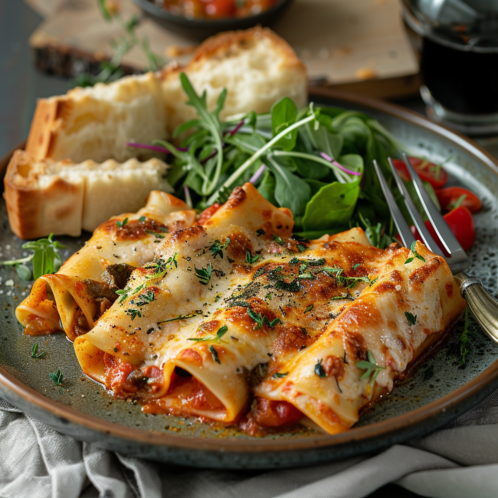 Cannelloni con pasta fresca pronta