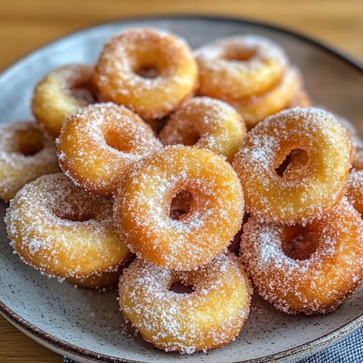 Mini-donuts veloci zuccherati