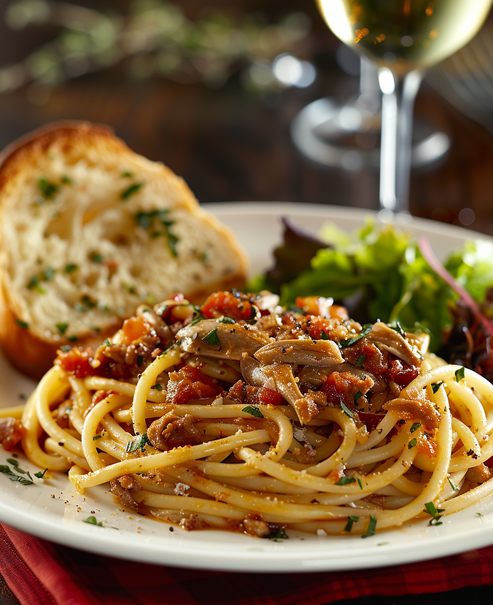Pasta acciughe fresche