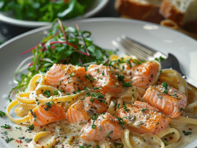 Pasta al salmone fresco e panna: La ricetta irresistibile che conquista tutti