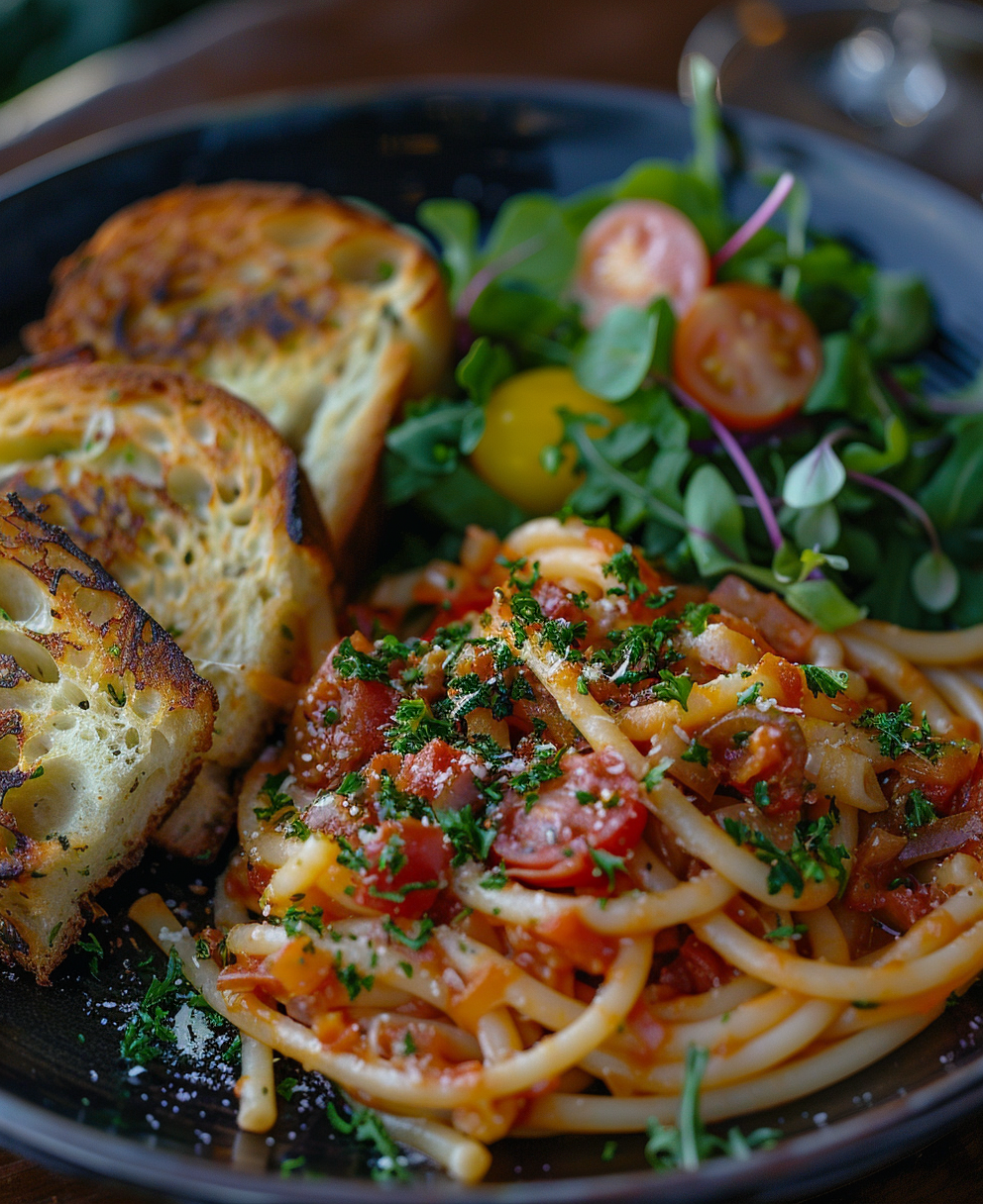Pasta con acciughe fresche