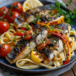 Pasta con gli sgombri freschi