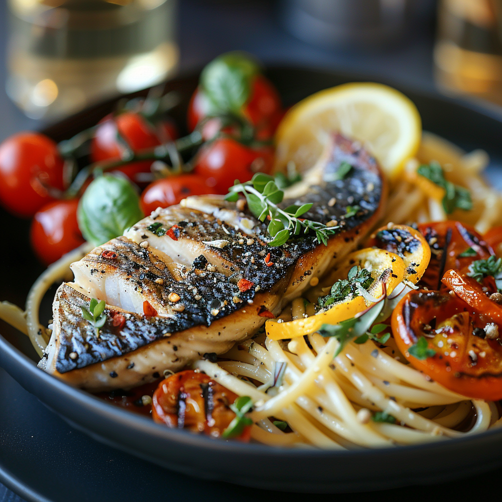 Pasta con gli sgombri freschi