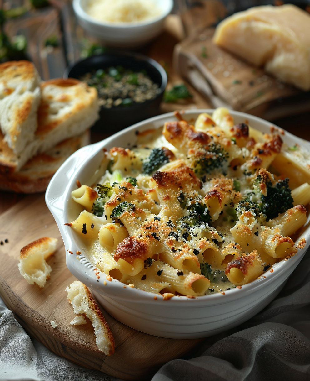 Pasta con i broccoli arriminati al forno