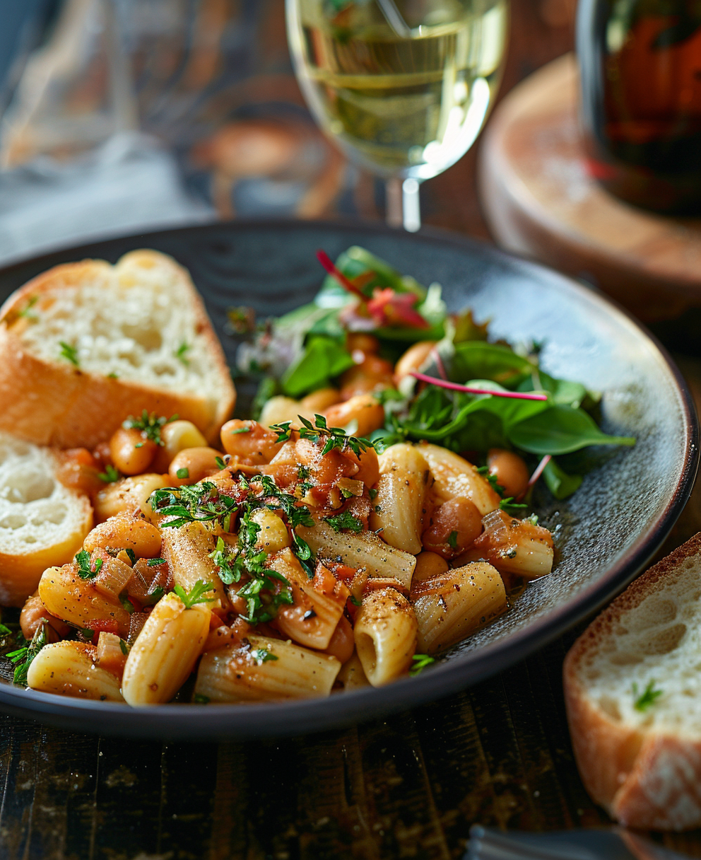 Pasta con i fagioli freschi