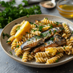 Pasta con lo sgombro fresco