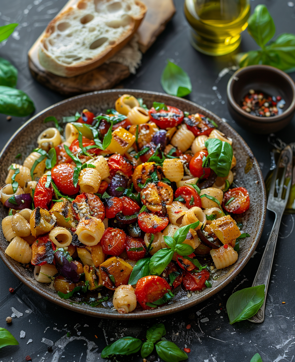 Pasta con pomodorini al forno ricetta barese
