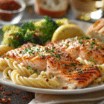 Pasta con salmone fresco e limone