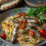 Pasta con sarde fresche e pomodorini