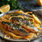 Pasta con sgombro fresco