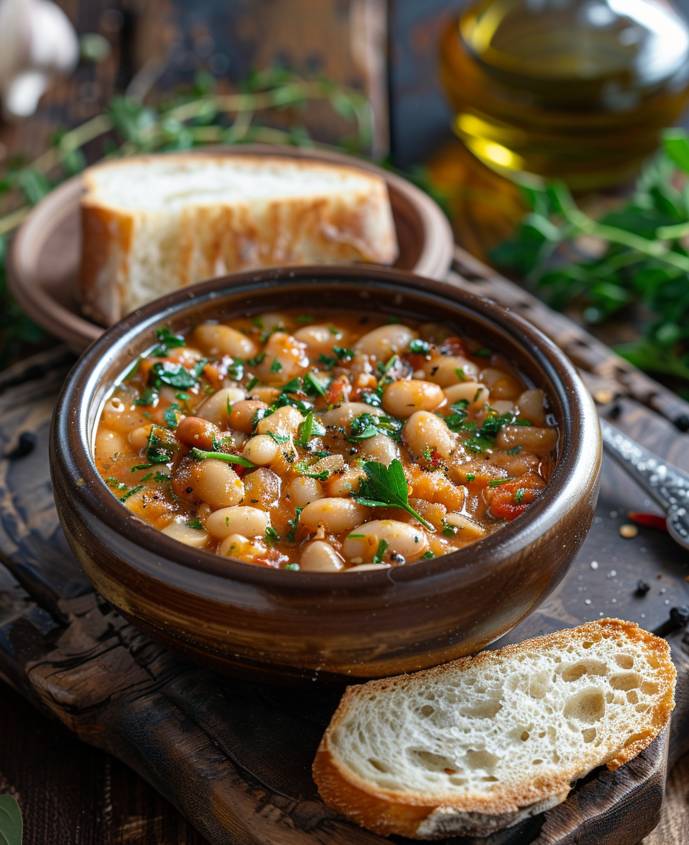 Pasta e fagioli freschi