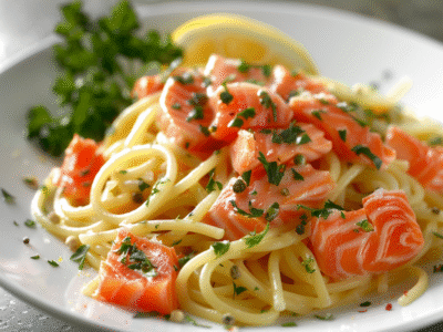 Pasta e salmone fresco ricetta: Deliziosa e facile da preparare