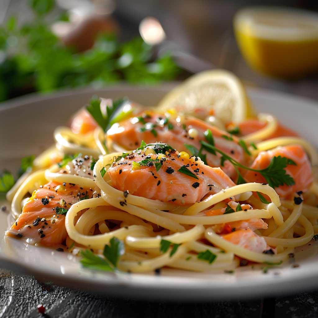 Pasta e salmone fresco ricetta
